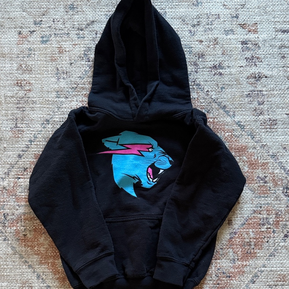 MR BEAST Hoodie EUC 6Y